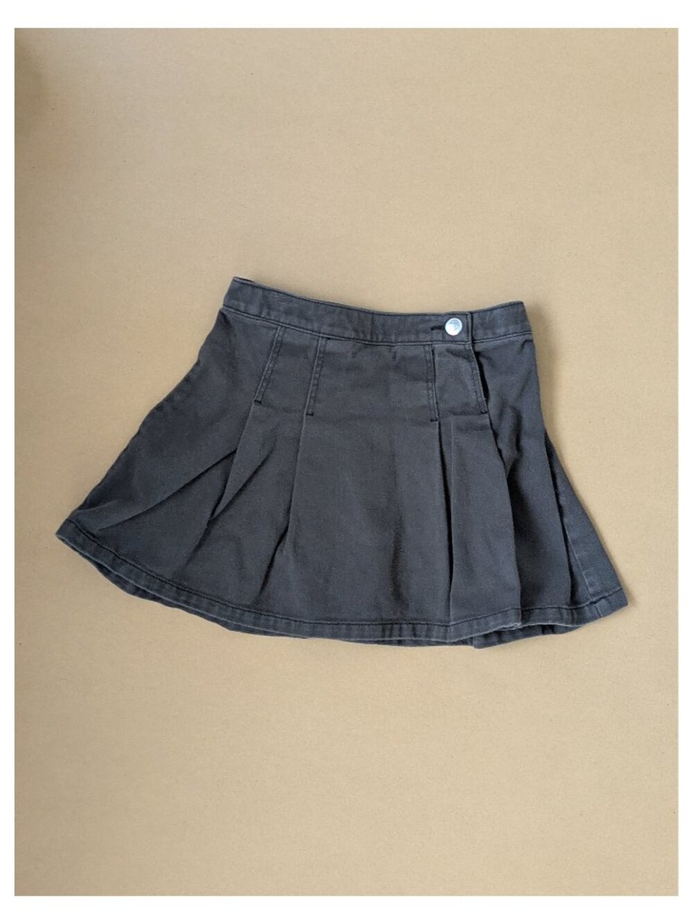 H&M Kids' Black Cotton Denim Skirt